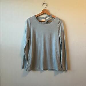 Boutique Chaser Light Blue Long Sleeve Cut Tee